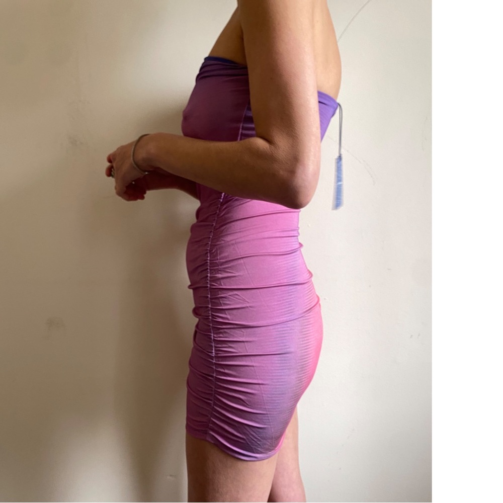 NWT PALOMA WOOL Valie Gradient Print Ruched Minidress - Picture 7 of 9